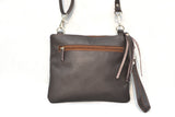 OVERSIZED CLUTCH BAG - DARK BROWN - REAL GENUINE LEATHER