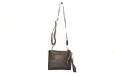 OVERSIZED CLUTCH BAG - DARK BROWN - REAL GENUINE LEATHER