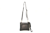 OVERSIZED CLUTCH BAG - BLACK - REAL GENUINE LEATHER