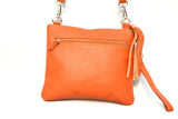 OVERSIZED CLUTCH BAG - TAN - REAL GENUINE LEATHER