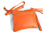 OVERSIZED CLUTCH BAG - TAN - REAL GENUINE LEATHER