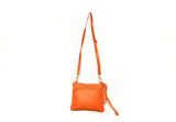 OVERSIZED CLUTCH BAG - TAN - REAL GENUINE LEATHER