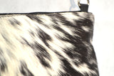 OVERSIZED CLUTCH BAG - BLACK AND WHITE - REAL GENUINE COWHIDE