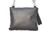 OVERSIZED CLUTCH BAG - DARK BROWN AND WHITE - REAL GENUINE COWHIDE