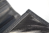 CLUTCH WALLET - BLACK AND WHITE - REAL GENUINE COWHIDE