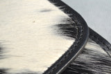 CLUTCH WALLET - BLACK AND WHITE - REAL GENUINE COWHIDE