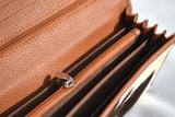 CLUTCH WALLET - SPOTTED BROWN AND WHITE - REAL GENUINE COWHIDE
