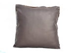 COWHIDE CUSHION COVER - BROWN WITH SIDE WHITE - REAL GENUINE COWHIDE