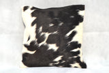 COWHIDE CUSHION COVER - BLACK AND WHITE - REAL GENUINE COWHIDE