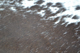 LARGE - REAL GENUINE COWHIDE RUG in a BROWN and WHITE COLOUR
