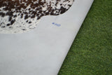 LARGE - REAL GENUINE COWHIDE RUG in a BROWN and WHITE COLOUR